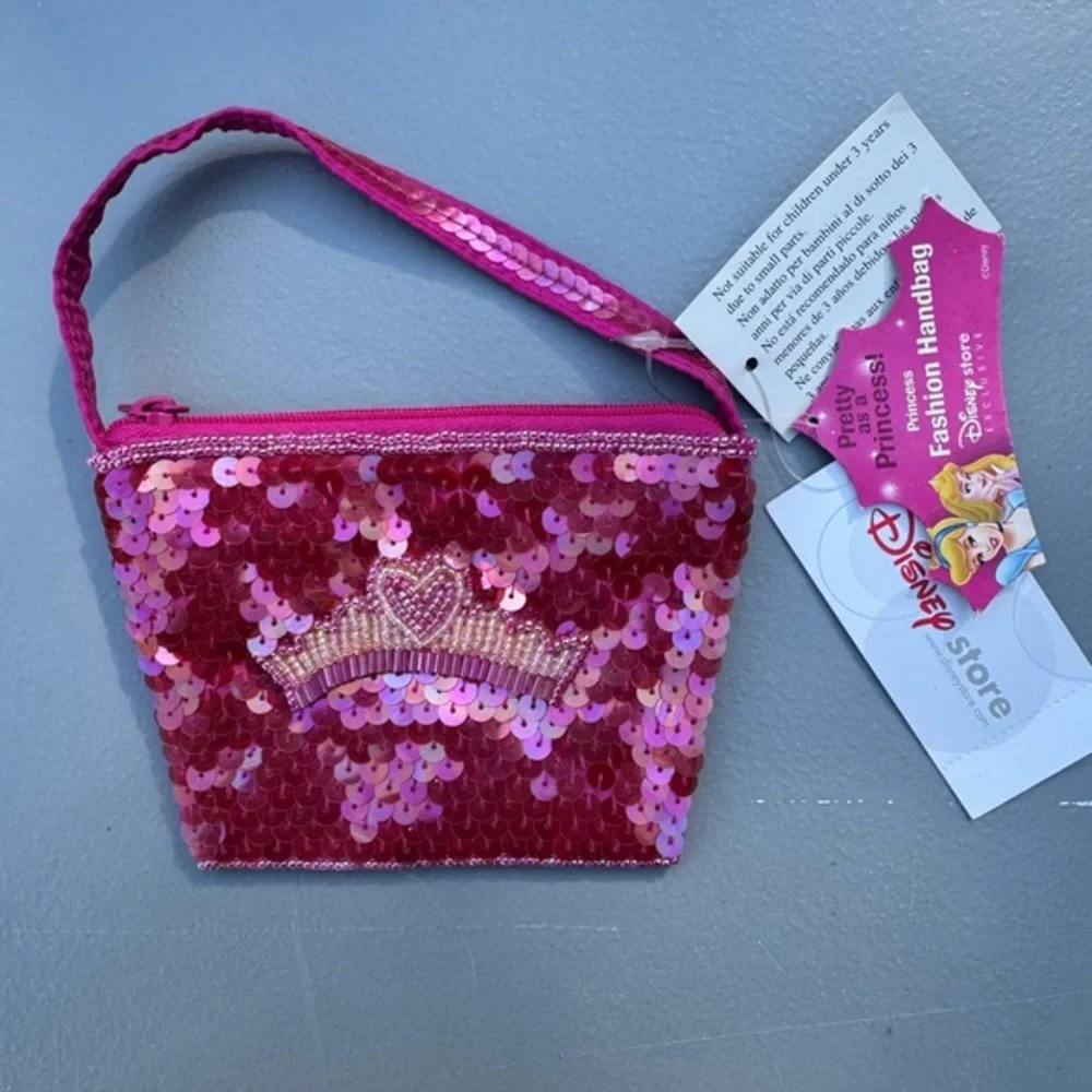 Disney Princess Pink Sequin Handbag